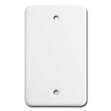 electrical box blanks|blank wall plate no holes.